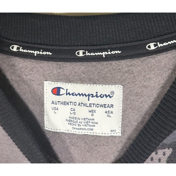 Champion Men's Camo Crewneck Sweatshirt Wolf Logo Pullover, Size L, NWT - Picture 6 of 11